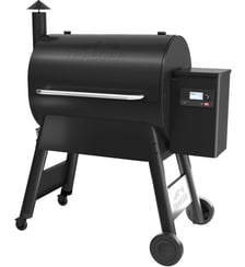 Barbecue pellet Pro 780 noir sur chariot, grille haute 76x18 cm, grille basse 76x48 cm Traeger