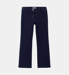 Pantalon flare Fille en twill Cyrillus