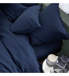 Housse de couette en lin lavé, RÊVE DE LIN Blanc Cerise
