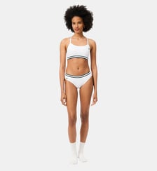 Brassière coton côtelé Lacoste