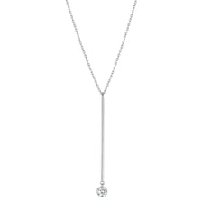 Sautoir MAJORETTE - Diamant 0,30ct - Or blanc 750‰ La Brune & La Blonde