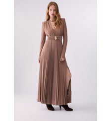 Robe longue en Lurex plissé Liu Jo