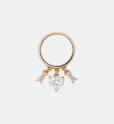 Bague dorée à bijoux strassés Maje
