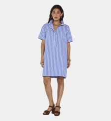 Robe Droite Rayée À Manches Courtes En Coton Blake Maison 123