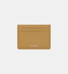Porte-cartes en cuir à logo Sandro