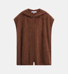 Poncho à capuche en cachemire brossé - SINE Gerard Darel