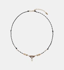 Collier cordon avec perles et pendentif central PARAISO Hipanema