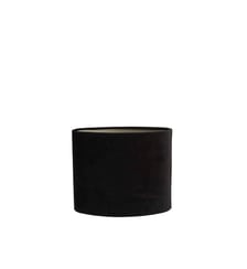 Abat-jour Velours - Noir - 30x15x25cm Light & Living