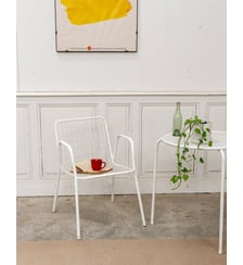 Chaise de jardin blanche EMU Alma N°1697- Produit chiné Debongout