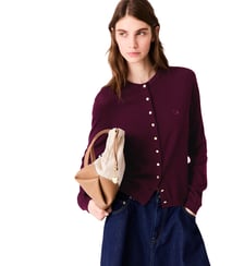 Cardigan avec logo brodé Maje