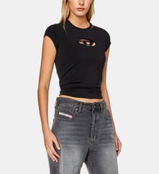 T-shirt T-Angie slim coton stretch monogramme Diesel