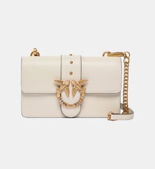 Sac à bandoulière mini love bag one en cuir avec boucle bijou Pinko