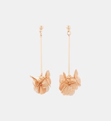 Boucles d'oreilles pendantes fleurs en filigranes Balaboosté