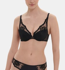 Soutien-gorge push-up décolleté plongeant - Noir Simone Pérèle