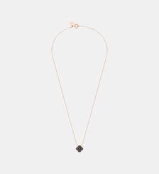 Collier, diamants noirs, or rose Morganne Bello