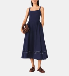 Robe midi évasée Maje