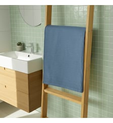 Serviette de toilette en coton, NID D'ABEILLE Blanc Cerise