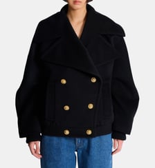 Caban 4 boutons en laine Balmain