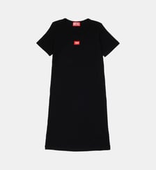 Robe longue avec écusson logo D Diesel Kids
