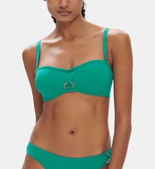 Haut de maillot de bain bandeau mousse avec armatures - Vert Waterfall Simone Pérèle