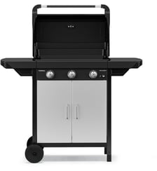 Plancha gaz EX 3 noir 3 brûleurs sur chariot couvercle de cuissson, 60x35 cm Campingaz