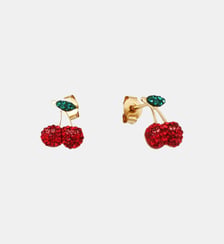 Boucles d'oreilles dorées cherry - kuchi Caroline Najman