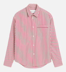 Chemise boxy manches longues unisexe en coton AMI Paris