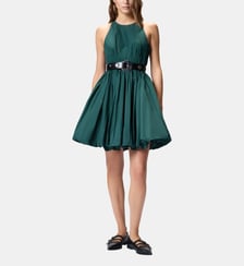 Robe longue en dentelle effet patchwork Pinko