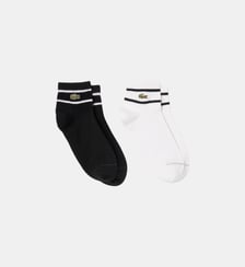 Lot de 2 paires de chaussettes rayées Lacoste
