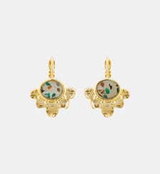 Boucles d'oreilles dormeuses terrazzo Les Néréides