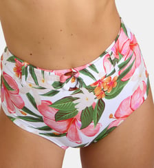 bas de maillot de bain shorty Fima Tahiti imprimé tropical Banana Moon