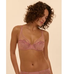 Soutien-gorge avec armature décolleté plongeant - Rose Fumé Simone Pérèle