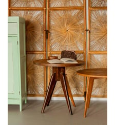 Table basse au bois brut Donna N°1539- Produit chiné Debongout