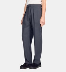 Pantalon large en laine Sandro