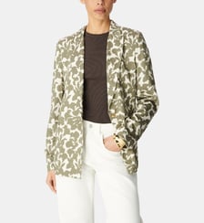 Veste de tailleur imprimé végétal Ikks