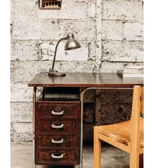Lampe de bureau en métal Julia N°339- Produit chiné Debongout