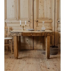 Table à manger art déco en bois Romy N°1425- Produit chiné Debongout