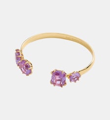 Bracelet jonc 4 pierres La Diamantine lavande Les Néréides