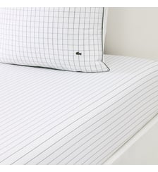 Drap housse en percale de coton Lacoste Home