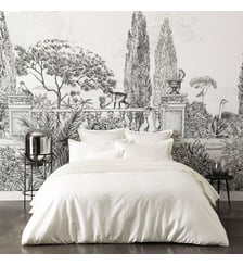 Housse de couette unie en satin de coton bio, TEOPHILE Alexandre Turpault