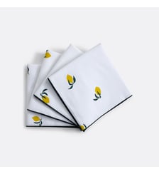 Lot de 4 serviettes de table imprimées en coton La Redoute Interieurs