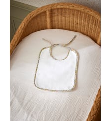 Bavoir en éponge et tissu Liberty Cyrillus