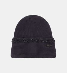 Bonnet en maille avec perles Liu Jo