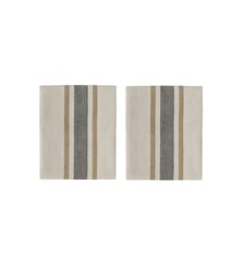 Lot de 2 serviettes en coton à rayures OYOY