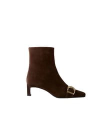 Bottines suède boucle dorée Claudie Pierlot