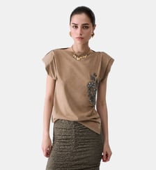 Top en jersey brodé Liu Jo