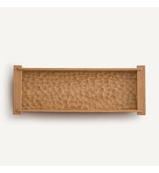 Plateau rectangulaire en chêne massif gougé, profondeur 18 cm AM.PM