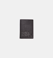 Portefeuille en cuir avec logo relief Serge Blanco