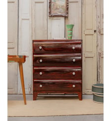 Commode années 50 en bois Garance N°249- Produit chiné Debongout