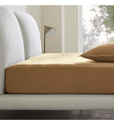 Drap-housse en percale lavée, bonnet 30 cm AM.PM